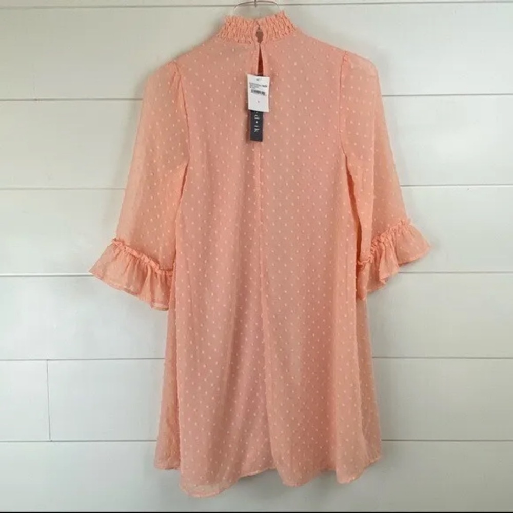 nordstrom blush swiss dot mini dress - Picture 5 of 9